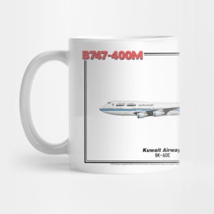 Boeing B747-400M - Kuwait Airways (Art Print) Mug